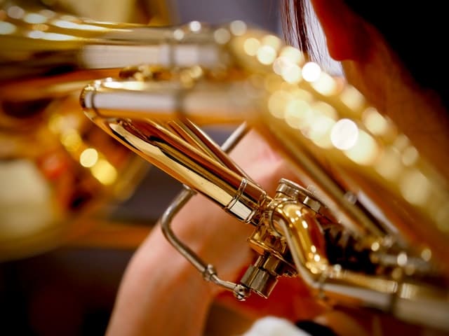 Brass instrument close-up