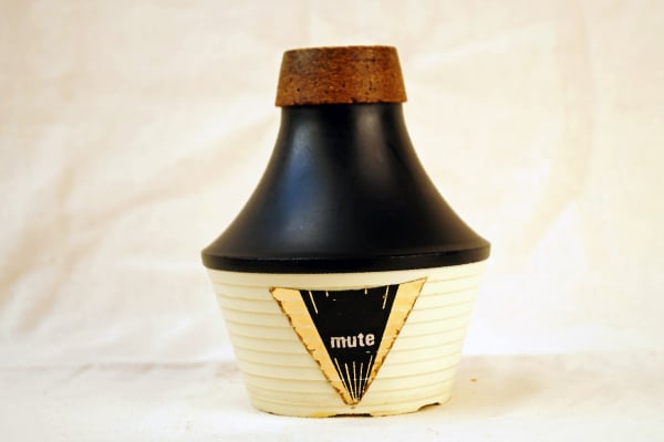 Close up of trumpet mute